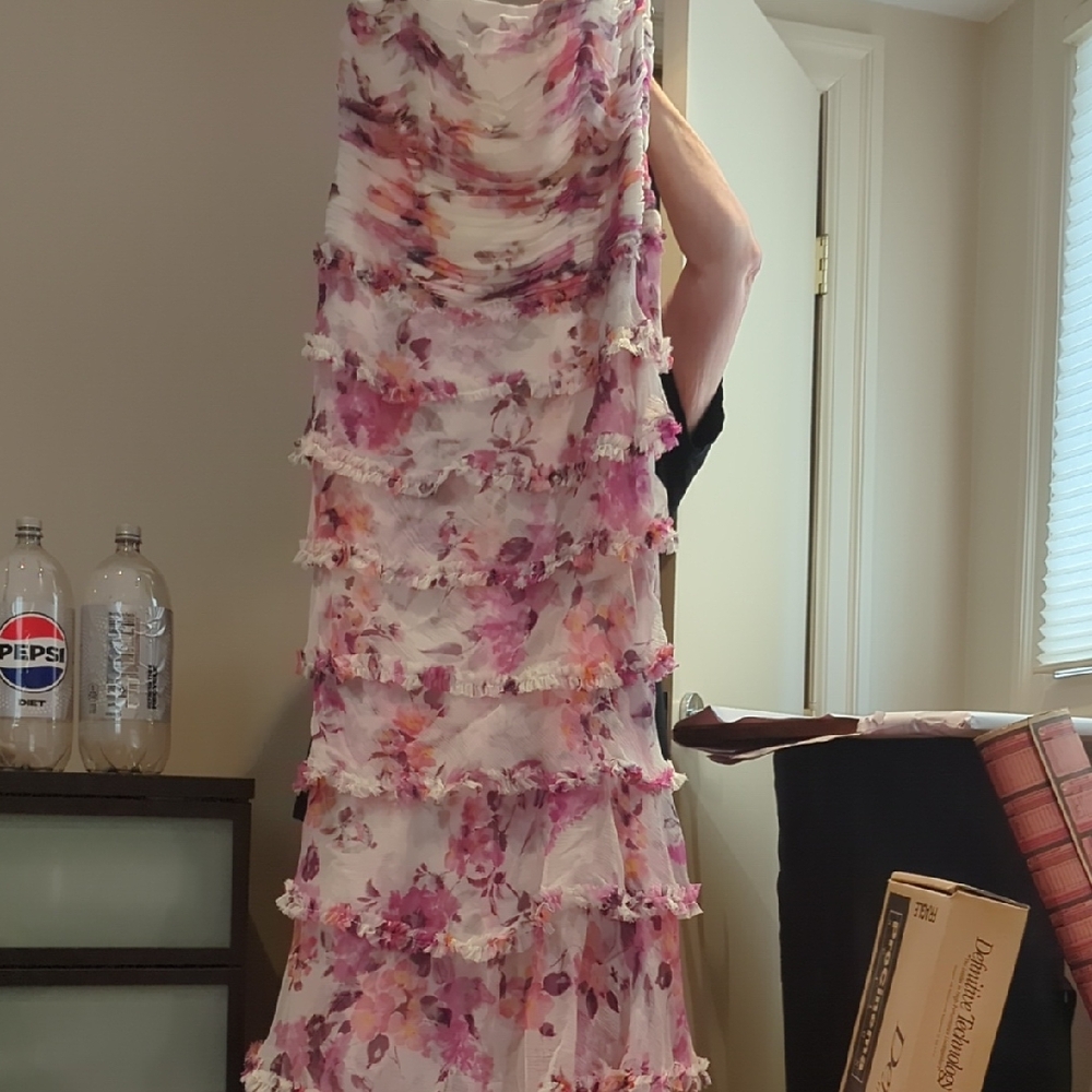 Floral Strapless Dress